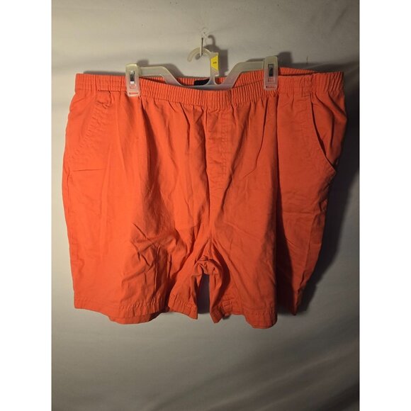Basic editions Womens Plus Size 3X Pink Coral Elastic Waist Walking Shorts - Picture 1 of 2